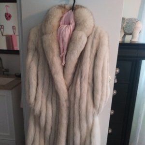 Full Length Genuine Silver Fox Fur